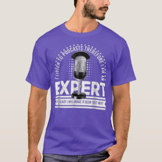 Podcast Expert Distressed Vintage T-Shirt