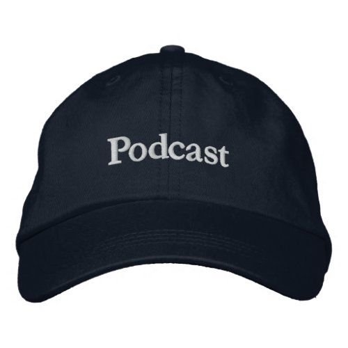 Podcast hat embroidered baseball hat