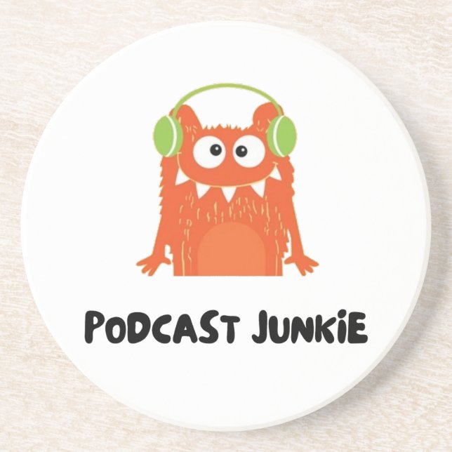 Podcast junkie coaster (Front)