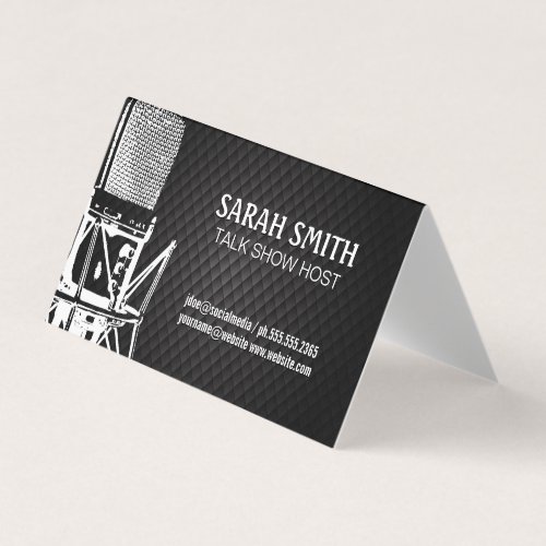 Podcast  Microphone Business Card