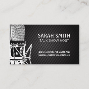 Podcast Microphone Business Card
