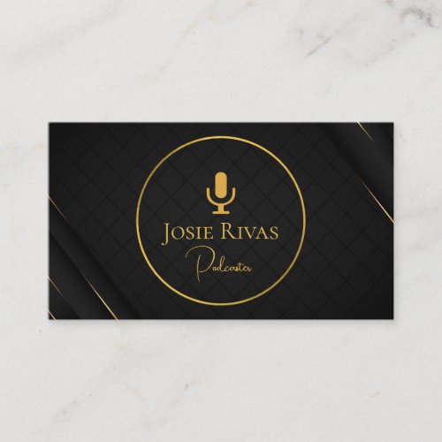 Podcast Podcaster Business Card