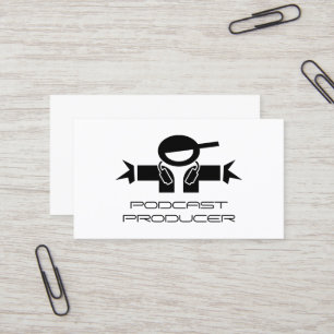 Podcast Producer Business Card Template