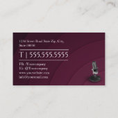 Podcast Producer/Vocal Coach/Voice actor Business Card (Back)
