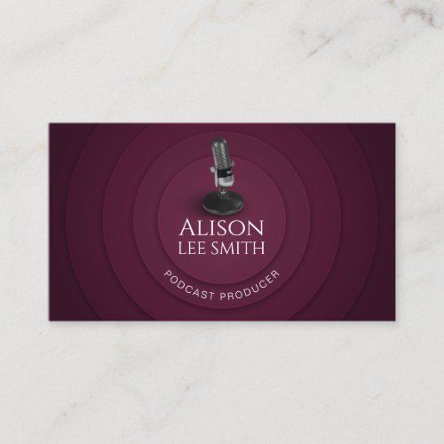 Podcast ProducerVocal CoachVoice actor Business Card