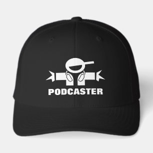 Podcaster cap. Custom color hat for podcasting