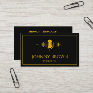 Podcaster DJ Disc Jockey Business Card