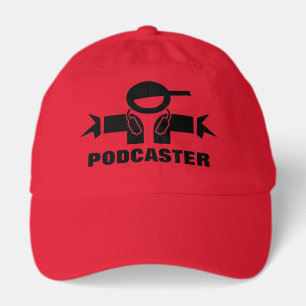 Podcaster Hat. Custom color cap for podcasting