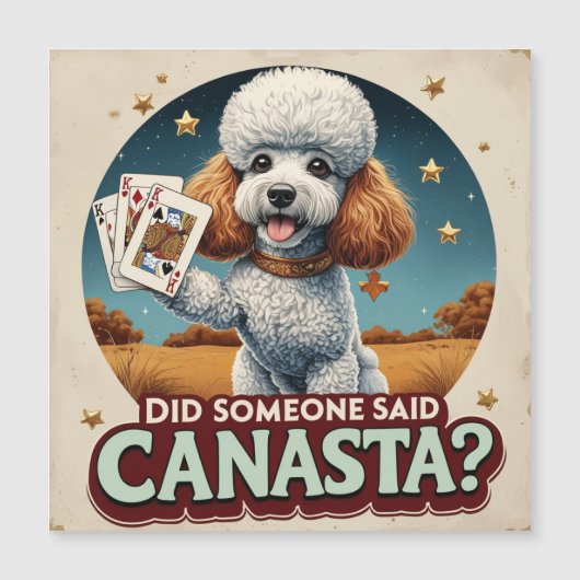Poddle loves canasta game (Front)