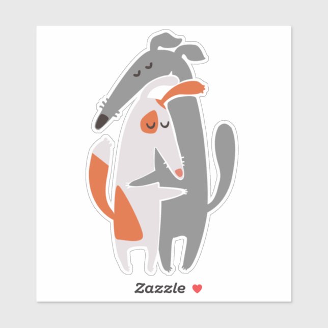 Podenco and Galgo cute dog  Sticker (Sheet)