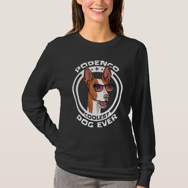 Podenco Ibiza Cool Dog T-Shirt (Front)