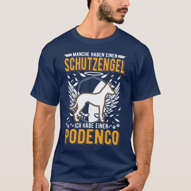 Podenco Schutzengel Windhund Ibizan Hound T-Shirt (Front)