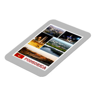 Podgorica - Montenegro - Mosaic - Magnet