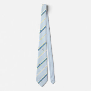 Podgorica stripes flag neck tie