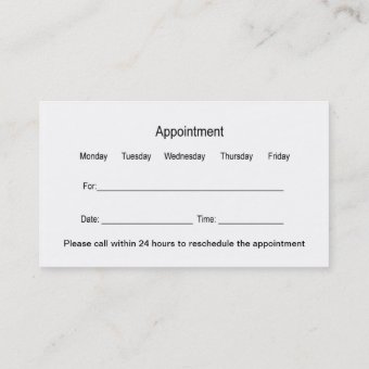 Podiatrist Appointment Reminder And Business Cards | Zazzle