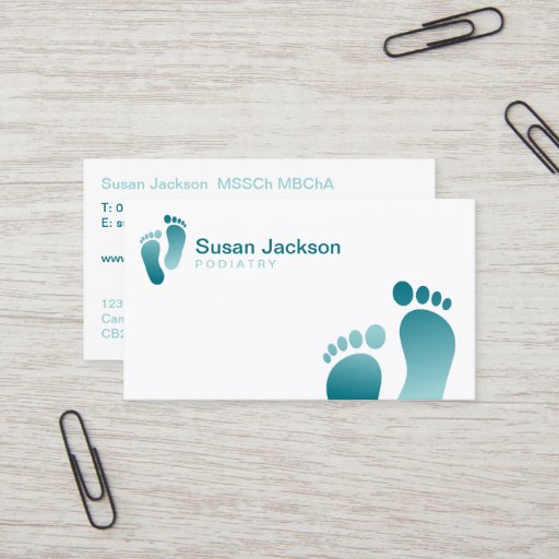 Customizable Podiatrist Business Card
