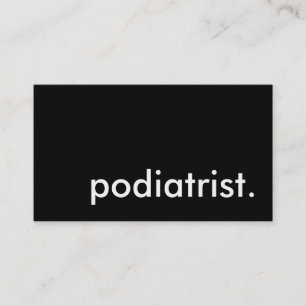 podiatrist. business card