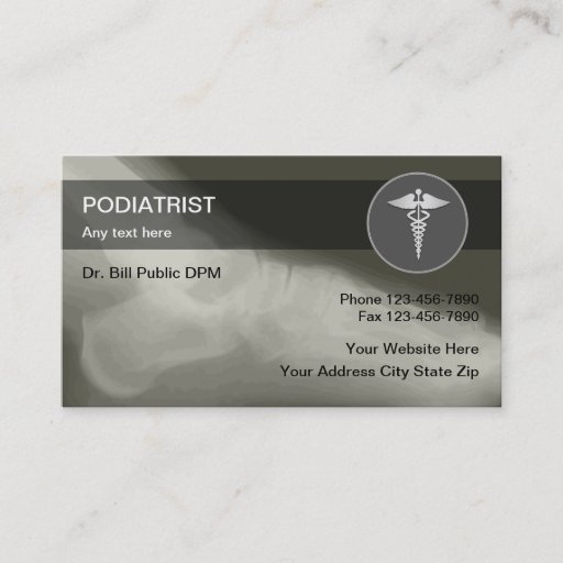 Customizable Podiatrist Business Cards