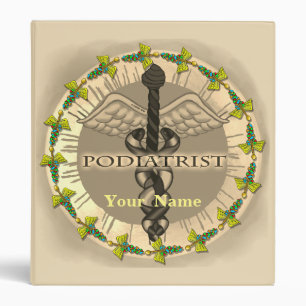 Podiatrist Caduceus binder