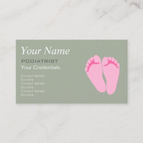 Podiatrist Chiropodist Appointment Business Cards
