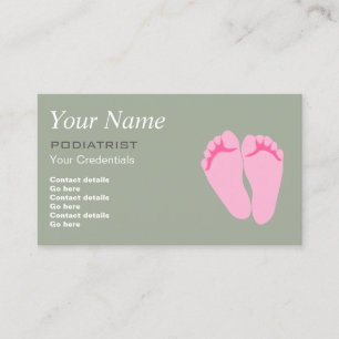Podiatrist Chiropodist Price Business Cards