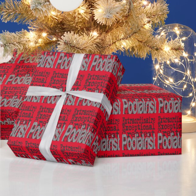 Podiatrist Extraordinaire Wrapping Paper (Holidays)