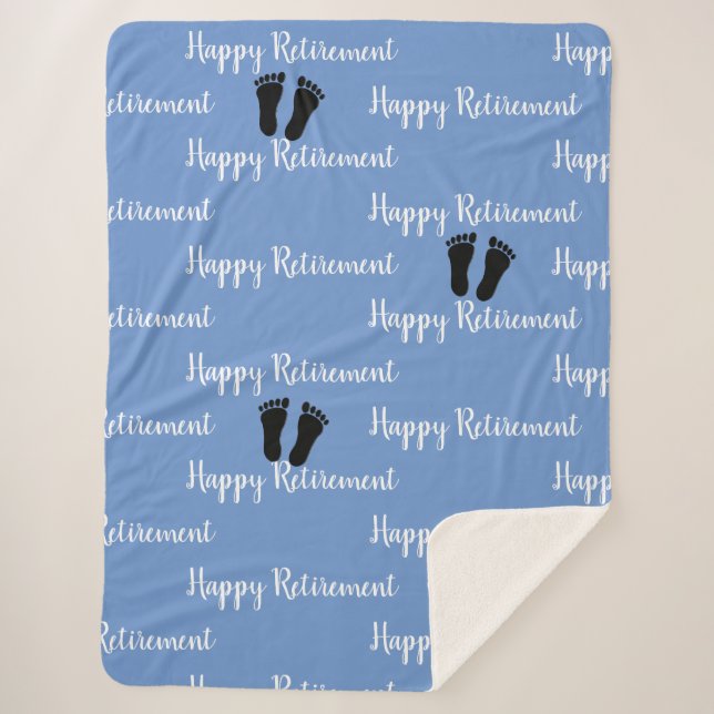 Podiatrist Feet Pattern Blue Sherpa Blanket (Front)