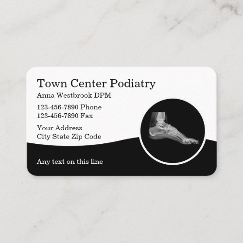 Podiatrist Foot And Ankie Business Cards