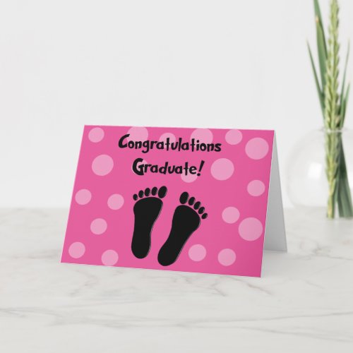 Podiatrist Graduation Card Pink