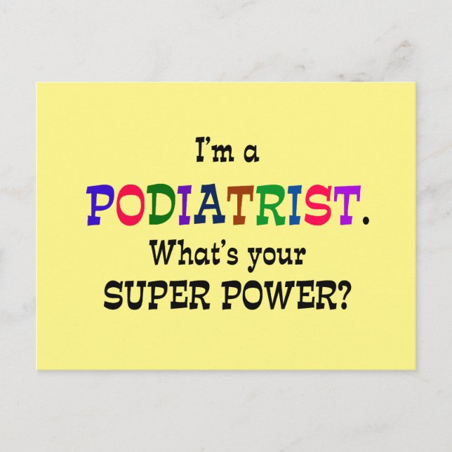 Podiatrist humor postcard (Front)