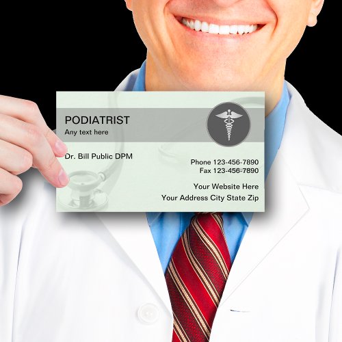 Podiatrist Modern Medical Business Cards
