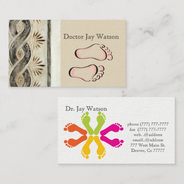 Podiatrist Orthopedist Surgeon Destiny Destiny'S Business Card (Front/Back)