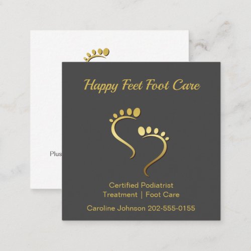 Podiatrist Pedicure Chiropodist Foot Care Square Business Card