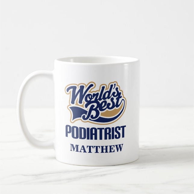 Podiatrist Personalized Mug Gift (Left)