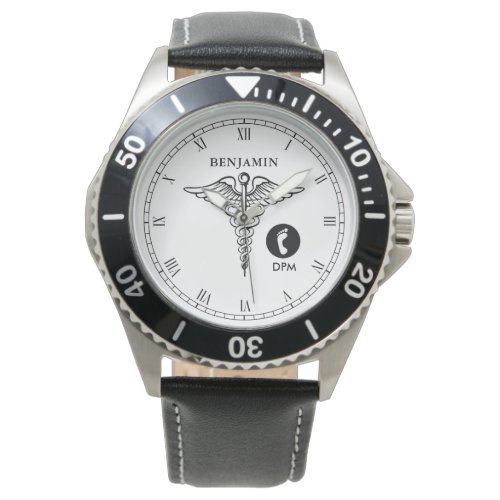 Podiatrist Personalized Name Watch