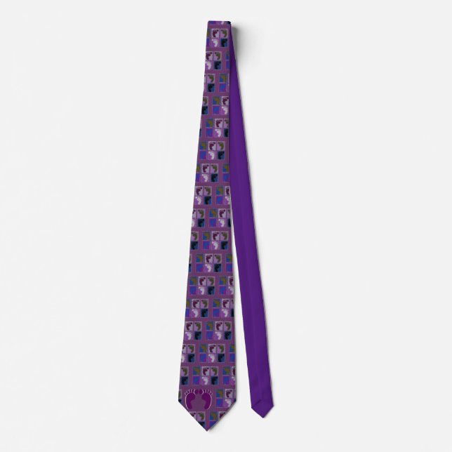 Podiatrist Popart Feet Mens Tie, Unique Design Neck Tie (Front)