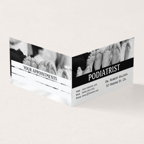 Podiatrist Simple Feet Medical Appointment Business Card