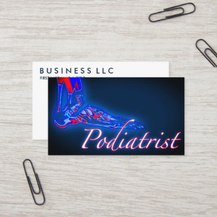 podiatrist X-RAY Business Card