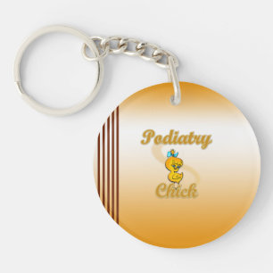 Podiatry Chick Keychain