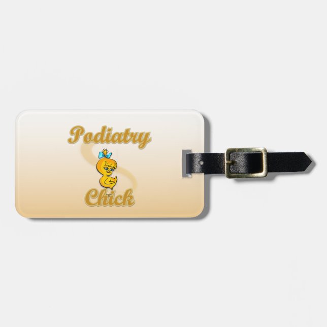 Podiatry Chick Luggage Tag (Front Horizontal)