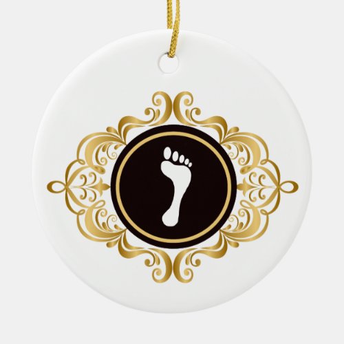 Podiatry Day Foot Silhouette Ornament