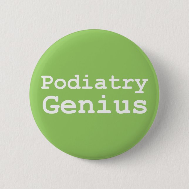 Podiatry Genius Gifts Button (Front)