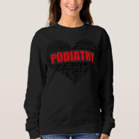 Podiatry Heart Shape Word Cloud Foot doctor