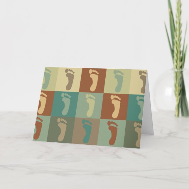 Podiatry Pop Art Card (Front)