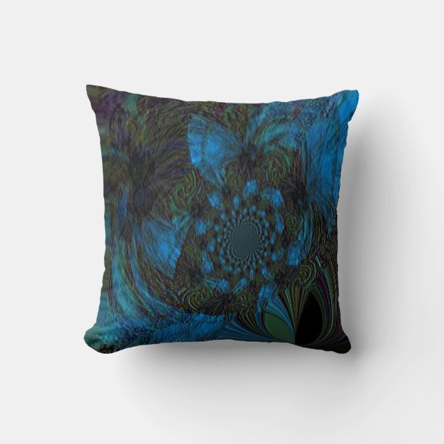 "Pods and Silks" 16" x 16" Polyester Throw Pillow (Front)