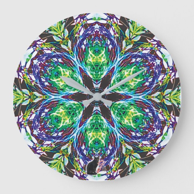 Pods Kaleidoscope Large Clock (Front)