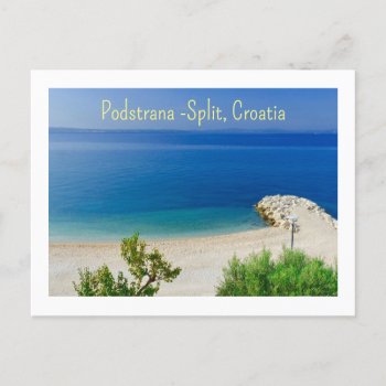 Podstrana --split  Croatia  Beach Postcard by whatawonderfulworld at Zazzle