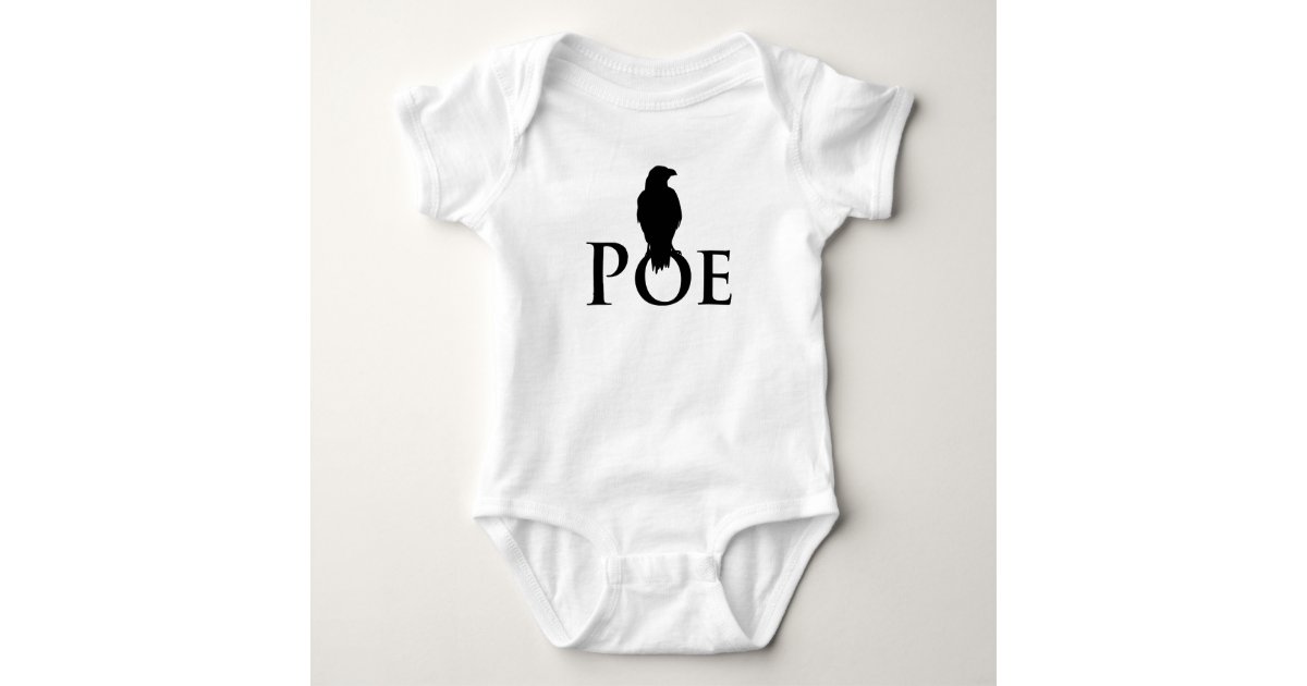Poe Edgar Allan Poe and the Rabe Baby Bodysuit | Zazzle