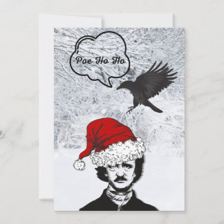 Poe Ho Ho Holiday Card