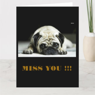 POE POE THE LITTLE PUG CARD